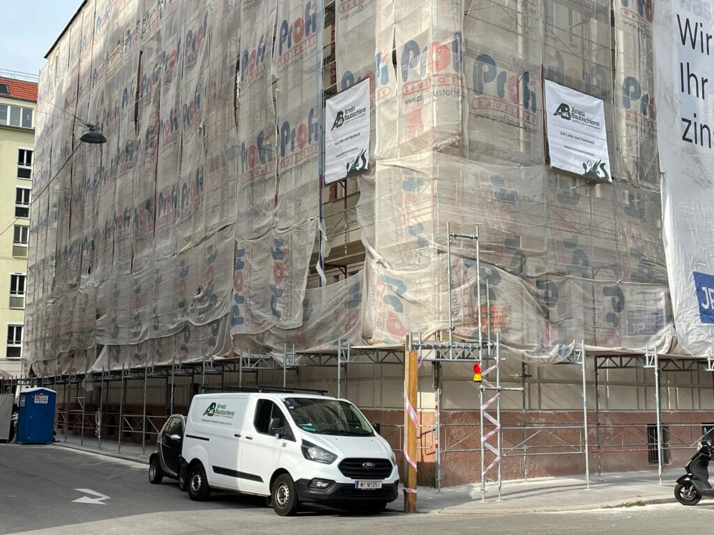 Großbaustelle Kastenfenstersanierung Wien
